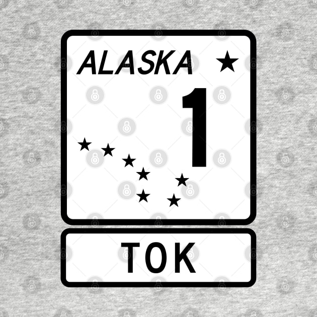 Alaska Highway Route 1 One Tok AK by TravelTime